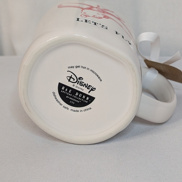 Rae Dunn Disney Dumbo Let's Fly Mug Red NWT - Picture 3 of 3